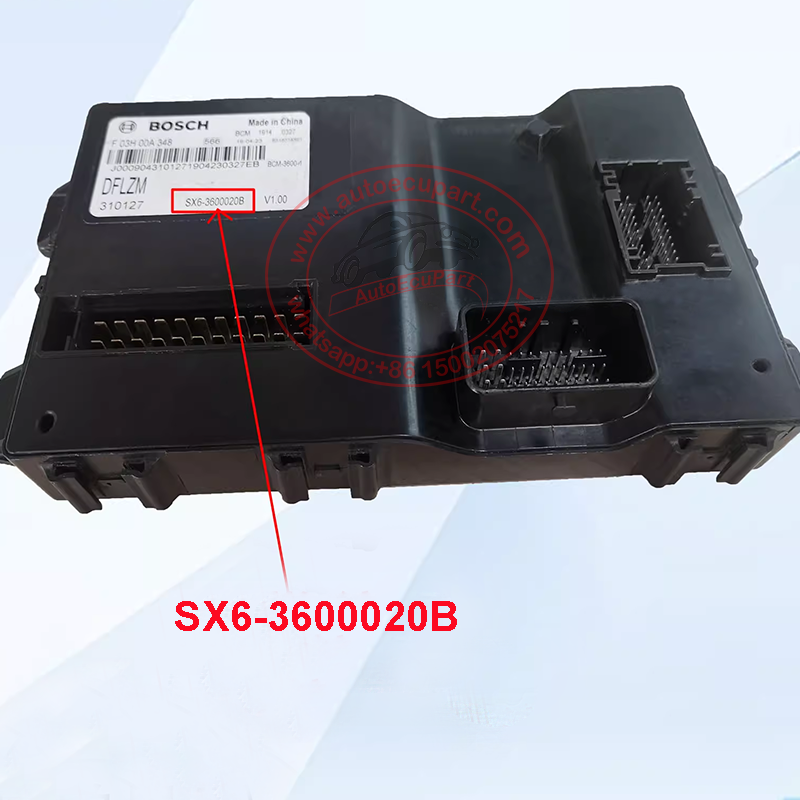 Original New F03H00A348, SX6-3600020B BCM for Dongfeng Body 