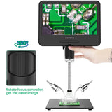 Andonstar AD210 Digital Microscope 10.1 inch 1080P Adjustable LCD for Electronics PCB/SMD Soldering Microscopio