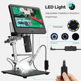 Andonstar AD249SM Trinocular HDMI 10.1" IPS LCD USB Digital Microscope 2000X for Electronics Soldering PCB Repair