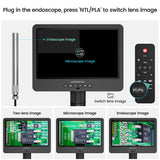 Andonstar AD249SM Trinocular HDMI 10.1" IPS LCD USB Digital Microscope 2000X for Electronics Soldering PCB Repair