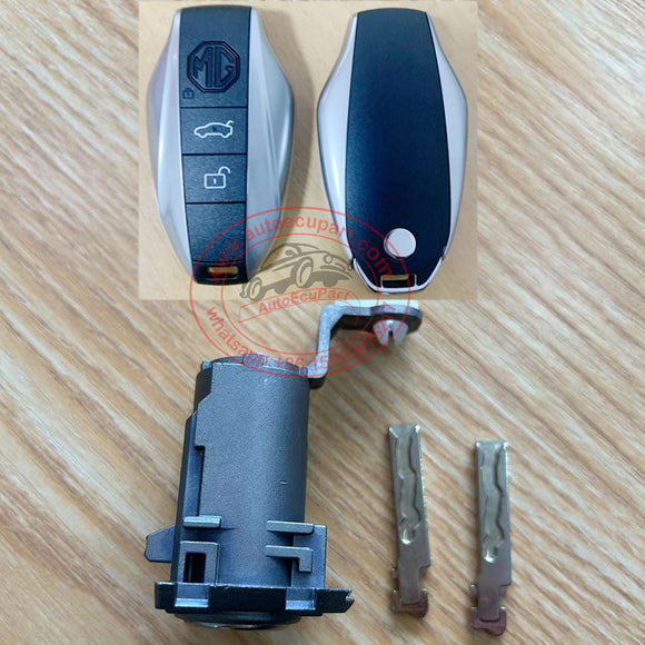 Door Cylinder Lock Set with 2pcs Smart Keys 433MHz 4A Chip Proximity Remote Key for MG 7 MG7